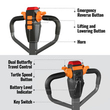 Load image into Gallery viewer, MechMaxx 3300lbs Lithium-ion Electric Pallet Jack, 45"x27" Fork, 24V 40Ah Removable Battery, Walkie Type Truck, LPT33