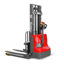 Load image into Gallery viewer, MechMaxx 2640lbs Electric Straddle Stacker, 98" Lift, Adjustable Legs &amp; Forks, F26-98SLA
