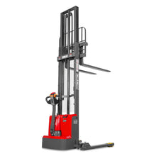 Load image into Gallery viewer, MechMaxx 3300lbs Lithium-ion Electric Straddle Stacker, 138" Lift, Adjustable Legs &amp; Forks, F33-138S
