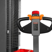 Load image into Gallery viewer, MechMaxx 3300lbs Lithium-ion Electric Straddle Stacker, 118" Lift, Adjustable Legs &amp; Forks, F33-118S