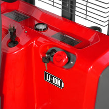 Load image into Gallery viewer, MechMaxx 3300lbs Lithium-ion Electric Straddle Stacker, 118" Lift, Adjustable Legs &amp; Forks, F33-118S