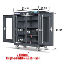 Load image into Gallery viewer, MechMaxx 20-60% RH Electronic Dry Cabinet 320L ESD Desiccator Cabinet Low Humidity Storage, EDC320A