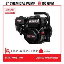 Load image into Gallery viewer, Simpson SCP71009 2" Chemical Pump, 195 GPM, CRX® 210 Gas Engine, Portable Agricultural Chemical Transfer Pump, 49-State