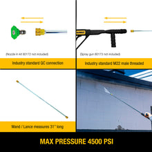 Load image into Gallery viewer, DEWALT 31" Quick Connect Spray Wand, 4500 PSI, Pressure Washer Wand 80174