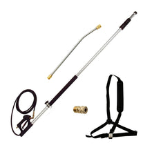 Load image into Gallery viewer, Simpson 80470 18 ft Telescoping Pressure Washer Wand, 4000 PSI @ 8.0 GPM, Cold Water, with 20-in. Extension, M22 QC Adapter &amp; Harness
