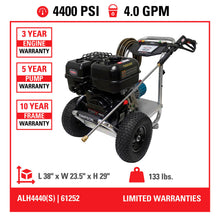 Load image into Gallery viewer, Simpson Aluminum Series ALH4440 4400 PSI @ 4.0 GPM CRX® 420 CAT PUMPS® Triplex Cold Water Gas Pressure Washer, 49-State