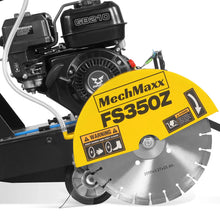 Load image into Gallery viewer, MechMaxx 5.8 HP Walk-Behind Concrete Floor Saw, 14 in Blade, 4 in Cutting Depth, FS350Z