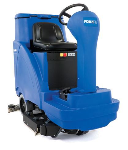 Clarke 56114033 FOCUS® II 34 Disc Automatic Floor Scrubber 312 Ah maint-free (AGM) batteries, onboard charger, pad holder