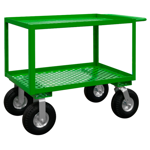 Durham GC-2436-2-10PN-83T Garden Cart, 2 Perforated Shelves, 24-1/4 X 42-1/4 X 35