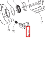 Load image into Gallery viewer, Graco GC0430 Fitting Elbow 1/4nptm X 3/8tube S - highlighted in parts diagram