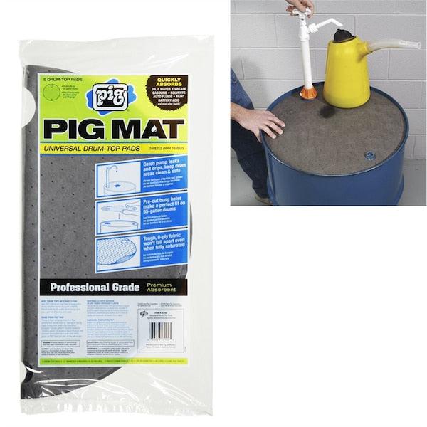 Pig Universal Light-Weight Absorbent Drum-Top Pad (5 Pads Per Bag)