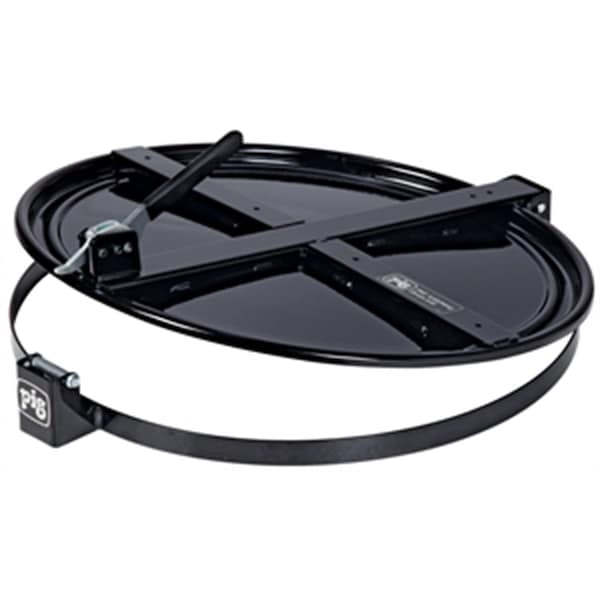 Pig Latching Drum Lid For 55 Gallon Drum, Black