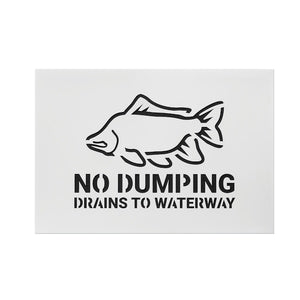 Storm Drain Stencil, White, PK3