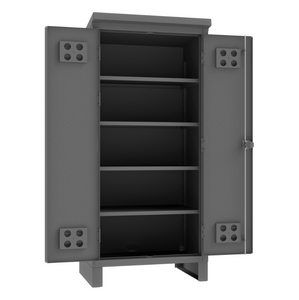 Durham HDCO244878-4S95 Outdoor Cabinet, 12 Gauge, 4 Shelves, 48-3/8 X 26-11/16 X 80-5/16