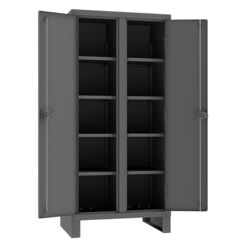 Durham HDDS243678-8S95 Double Shift Cabinet, 12 Gauge, 8 Adjustable Shelves, 36 X 24 X 78