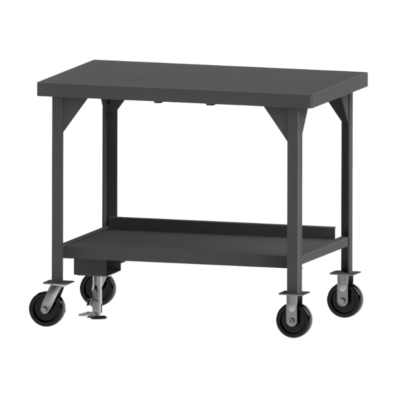 Durham HDWBMFL-3048-8PH-95 Heavy Duty, Mobile Workbench With Floor Lock, 48 X 30