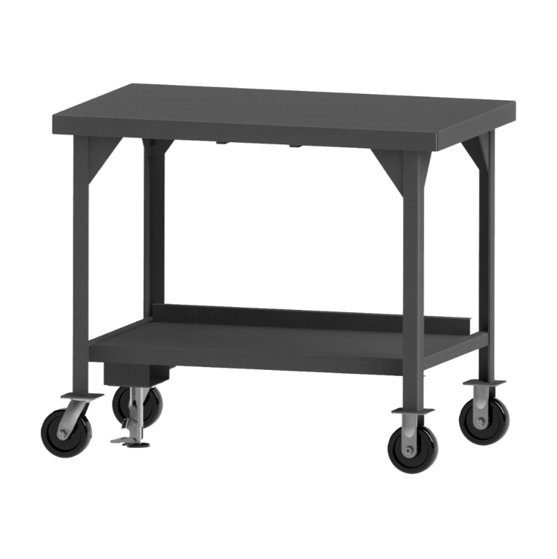 Durham HDWBMFL-3036-6PH-95 Heavy Duty, Mobile Workbench With Floor Lock, 36 X 30