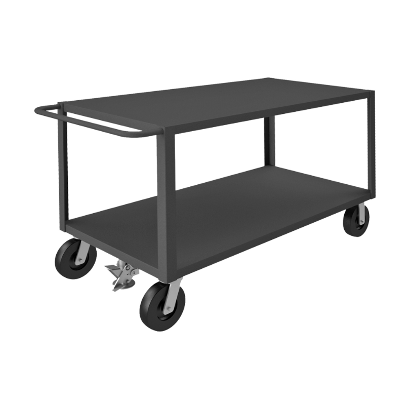 Durham HET-306036-2-5K-FL-95 Heavy Duty Service Truck, 2 Shelves, 30 X 60, 5000 Lbs. Capacity, Floor Lock