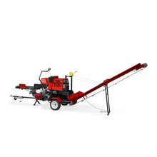 Load image into Gallery viewer, MechMaxx Honda GX390 Engine Firewood Log Splitter Processor with Conveyor, 20ton Splitting Force 22.5" x 15" Log Capacity, 18" Chainsaw, HLS20