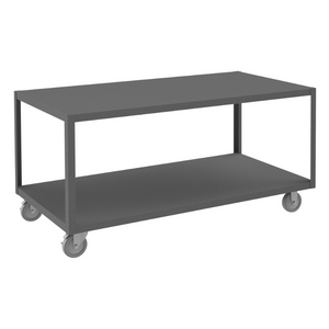 Durham HMT-3672-2-95 High Deck Portable Table, 2 Shelves, 36-1/4 X 72-1/4 X 30-1/16