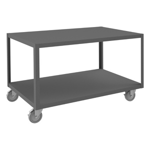 Durham HMT-3048-2-95 High Deck Portable Table, 2 Shelves, 30-1/4 X 48-1/4 X 30-1/16