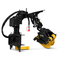 Load image into Gallery viewer, MechMaxx 59" Multi-purpose Hydraulic Rotating Log Grapple For Mini Skid Steer, 1500lbs Lift Capacity, 360° Rotational Ability