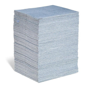 Pig Blue Absorbent Mat Pad, 100 Pads, 15x