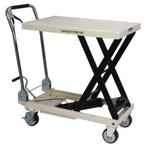 Jet Tools - SLT-660F, Scissor Lift Table, Folding Handle, 660-lb. Capacity