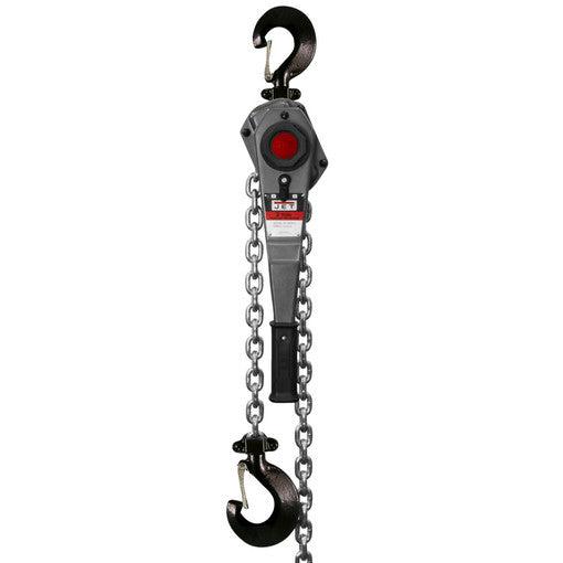 Jet Tools - JLH-300-10PSH, JLH Series 3 Ton Lever Hoist, 10' Lift with Overload Protection & Shipyard Hooks