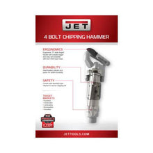 Load image into Gallery viewer, JPW JCT-3620, 3&quot; 4-Bolt Chipping Hammer Round Shank