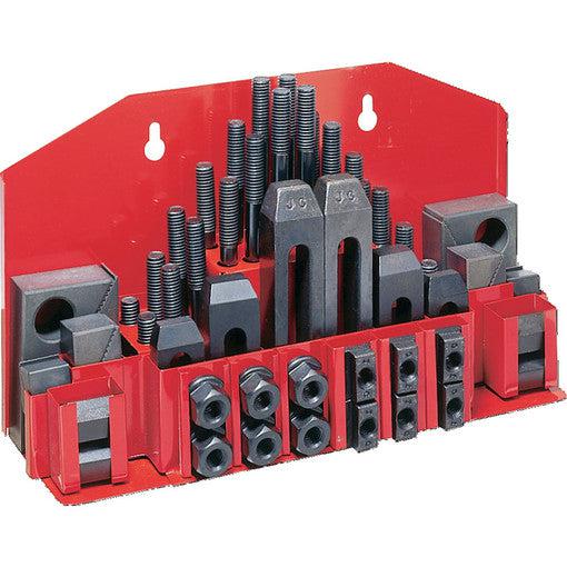 Jet Tools - CK-38, 52-Piece Clamping Kit with Tray for 3/8