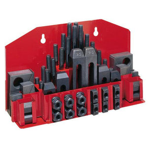 Jet Tools - CK-58, 52-Piece Clamping Kit with Tray for 5/8" T-Slot