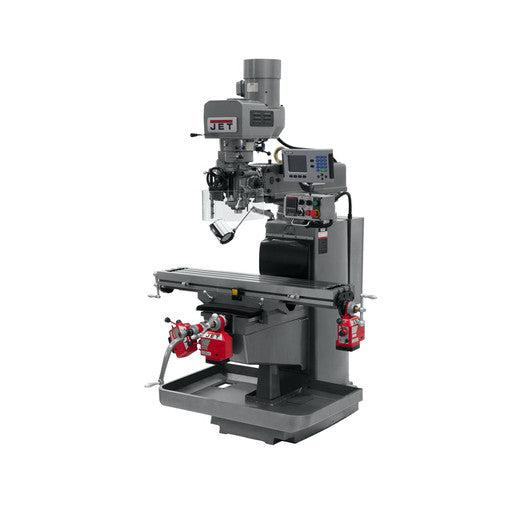 Jet Tools - JTM-949EVS Mill With 3-Axis Newall DP700 DRO (Quill) With X and Y-Axis Powerfeeds and Air Powered Draw Bar