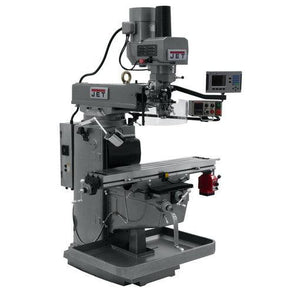 Jet Tools - JTM-1050EVS2/230 Mill With 3-Axis Acu-Rite 203 DRO (Q) With X, Y and Z-Axis Powerfeeds and Air P