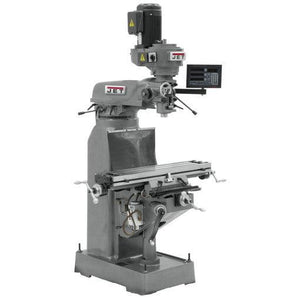 Jet Tools - JVM-836-3 Mill With 3-Axis Newall DP700 DRO (Quill) With X and Y-Axis Powerfeeds