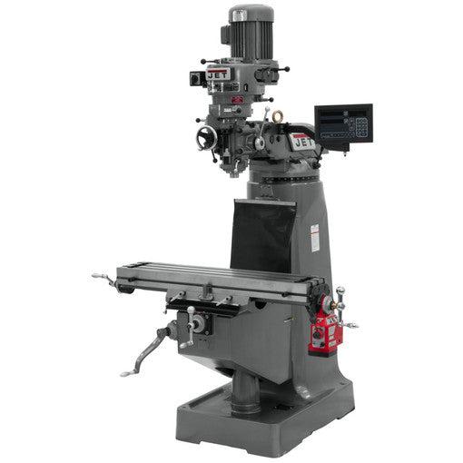 Jet Tools - JTM-4VS Mill With 3-Axis ACU-RITE 203 DRO (Knee) and X-Axis Powerfeeds