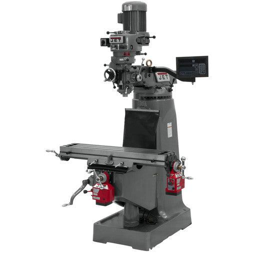 Jet Tools - JTM-4VS-1 Mill With 3-Axis ACU-RITE 203 DRO (Knee) With X and Y-Axis Powerfeeds