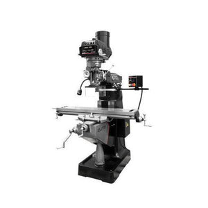 Jet Tools - ETM-949 Mill with 2-Axis Newall DP700 DRO and  X, Y, Z-Axis JET Powerfeeds and USA Powered Draw Bar