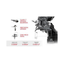 Load image into Gallery viewer, JPW ETM-949 Mill with 3-Axis Newall DP700 (Quill) DRO and X, Y, Z-Axis JET Powerfeeds and USA Powered Draw Bar