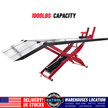 Load image into Gallery viewer, Katool KT-MOTO100LT Hydraulic Cylinder 1000lbs Motorcycle Lift — view 2