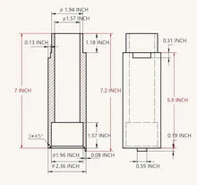 Load image into Gallery viewer, Katool KT-MP4 Height Extension (Tall 6'', set of 4)