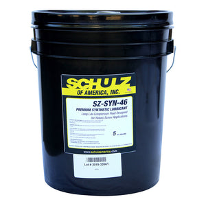 Schulz 5 Gal, ISO 46, Synthetic Screw Oil