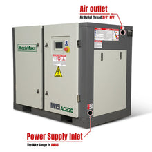 Load image into Gallery viewer, MechMaxx 15HP Rotary Screw Air Compressor - 45 CFM, 116 PSI, 230V 3-Phase | Industrial-Grade