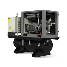 Load image into Gallery viewer, MechMaxx 10HP Combined Rotary Screw Air Compressor with Dryer &amp; 66-Gal ASME Tank | 32 CFM, 116 PSI, 230V 3-Phase - Industrial Grade