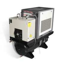Load image into Gallery viewer, MechMaxx 15HP Combined Rotary Screw Air Compressor with Dryer &amp; 105-Gal ASME Tank | 45 CFM, 116 PSI, 230V 3-Phase - Industrial Grade
