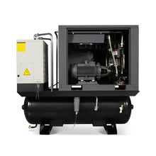 Load image into Gallery viewer, MechMaxx 20HP Combined Rotary Screw Air Compressor with Dryer &amp; 105-Gal ASME Tank | 78 CFM, 116 PSI, 230V 3-Phase - Industrial Grade