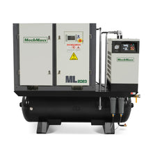 Load image into Gallery viewer, MechMaxx 20HP Combined Rotary Screw Air Compressor with Dryer &amp; 105-Gal ASME Tank | 78 CFM, 116 PSI, 230V 3-Phase - Industrial Grade