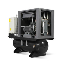 Load image into Gallery viewer, MechMaxx 20HP Combined Rotary Screw Air Compressor with Dryer &amp; 105-Gal ASME Tank | 78 CFM, 116 PSI, 230V 3-Phase - Industrial Grade