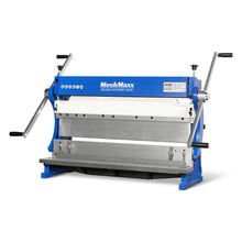 Load image into Gallery viewer, MechMaxx 30-inch 3-in-1 Pan and Box Brake – Slip Roll, Shear, Bending Machine for Sheet Metal, 20 Gauge Mild Steel, Adjustable Fingers, Heavy Duty, Metalworking, Fabrication, Rolling, Bending MMCB3016