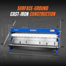 Load image into Gallery viewer, MechMaxx 52-inch 3-in-1 Pan and Box Brake – Slip Roll, Shear, Bending Machine for Sheet Metal, 20 Gauge Mild Steel, Adjustable Fingers, Heavy Duty, Metalworking, Fabrication, Rolling, Bending MMCB5220